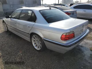 2001 BMW 7 Series 740iL with VIN WBAGH83491DP26337, listed as a Copart auction lot 87049464 with 155,453 mi miles and Clean Title. Bid and sale history available at carsss.com. Image 2.