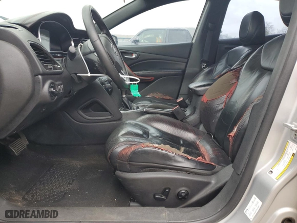 2013 Dodge Dart GT with VIN 1C3CDFCB9DD100134, listed as a Copart auction lot 45746885 with 158,268 mi miles and Salvage Title. Bid and sale history available at carsss.com. Image 7.
