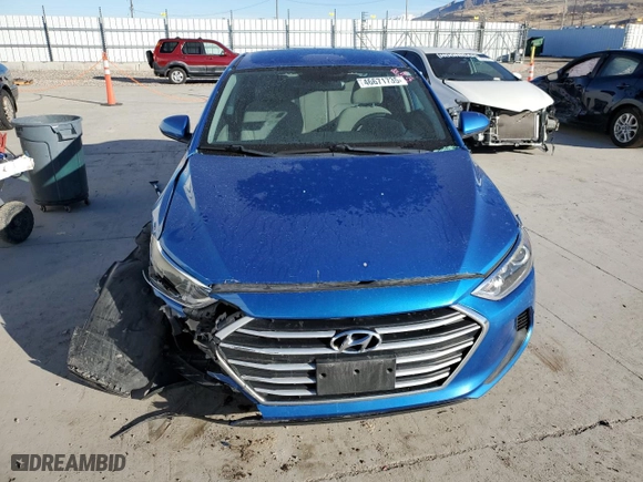 2017 Hyundai Elantra SE with VIN KMHD84LF9HU383146, listed as a Copart auction lot 46671735 with 0 mi miles and Salvage Title. Bid and sale history available at carsss.com. Image 5.