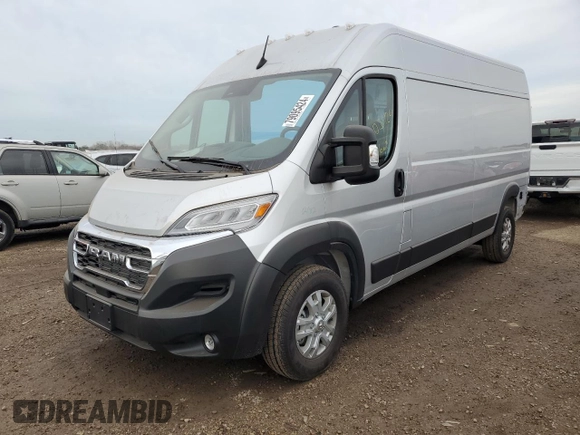 2024 Ram ProMaster Cargo Tradesman with VIN 3C6LRVDG7RE116511, listed as a Copart auction lot 79095424 with 1,636 mi miles and Salvage Title. Bid and sale history available at DreamBid. Image 1.