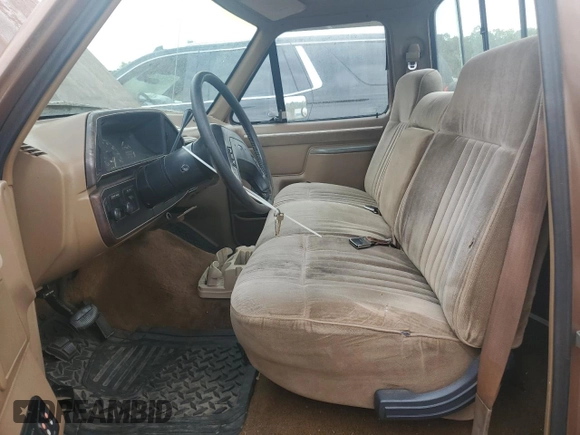 1987 Ford F-150 with VIN 2FTEF15H8HCA66731, listed as a Copart auction lot 58696774 with 81,683 mi miles and Salvage Title. Bid and sale history available at carsss.com. Image 7.
