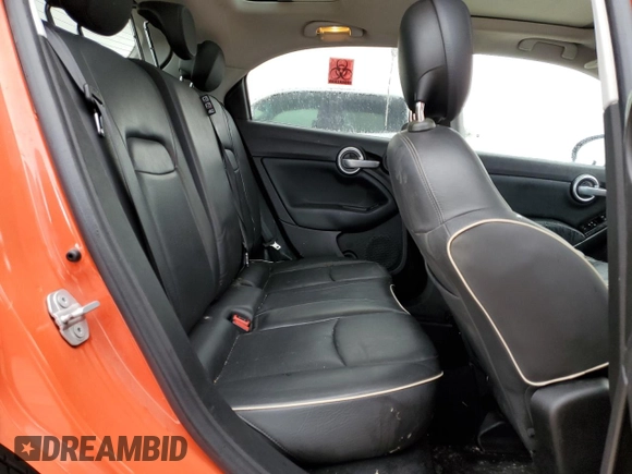 2017 FIAT 500X Lounge with VIN ZFBCFXDB7HP616011, listed as a Copart auction lot 59060524 with 50,980 mi miles and Salvage title. Bid and sale history available at DreamBid. Image 12.