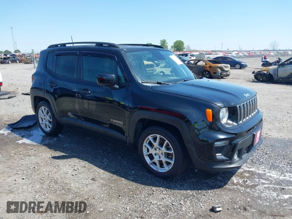 2020 Jeep Renegade Latitude z VIN ZACNJABB1LPL44438, wystawiony jako IAAI lot #41982404 z przebiegiem 77 537 mil mil oraz . Historia ofert i sprzedaży dostępna na DreamBid. Obrazek 1.