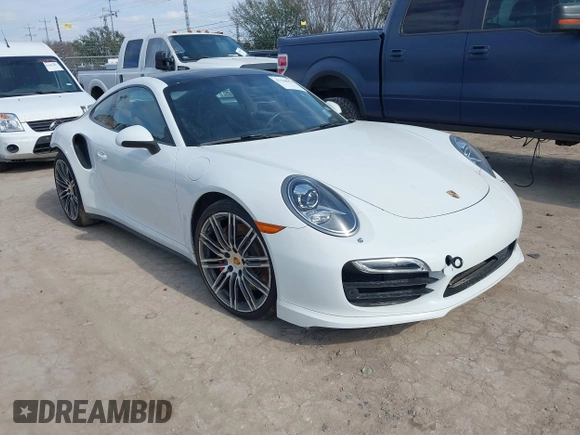 2016 Porsche 911 Turbo with VIN WP0AD2A97GS166077, listed as a IAAI auction lot 41568972 with 26,064 mi miles. Bid and sale history available at carsss.com. Image 1.