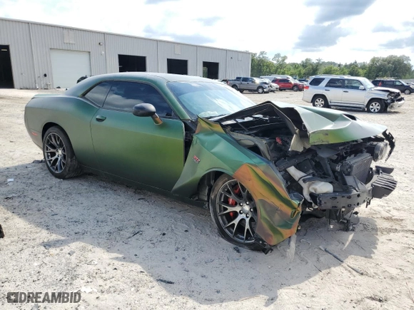 2015 Dodge Challenger SRT 392 with VIN 2C3CDZDJ3FH911330, listed as a Copart auction lot 58814644 with NaN miles and Salvage Title. Bid and sale history available at carsss.com. Image 4.