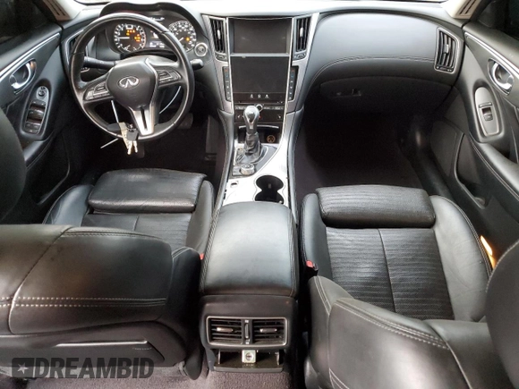 2018 Infiniti Q50 Sport with VIN JN1EV7AP5JM359885, listed as a Copart auction lot 49888835 with 121,198 mi miles and Salvage Title. Bid and sale history available at carsss.com. Image 8.