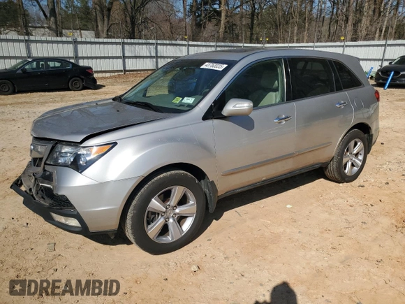 2012 Acura MDX Tech Pkg with VIN 2HNYD2H36CH536351, listed as a Copart auction lot 48763035 with 97,169 mi miles and Salvage Title. Bid and sale history available at carsss.com. Image 1.
