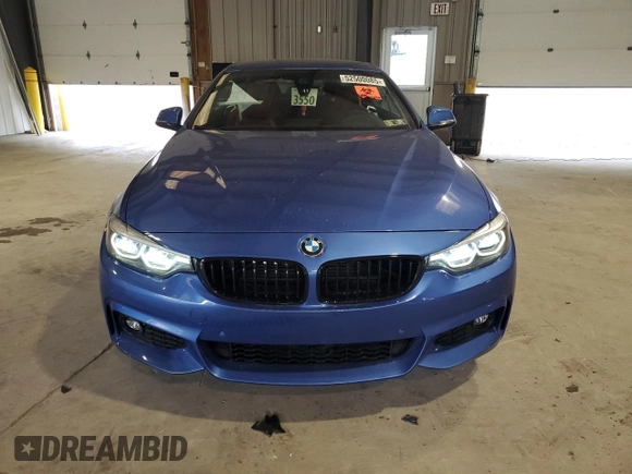 2019 BMW 4 Series 430i xDrive with VIN WBA4Z3C51KEF31360, listed as a Copart auction lot 52500085 with 55,753 mi miles and Salvage title. Bid and sale history available at DreamBid. Image 5.