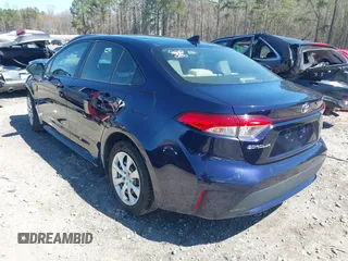 2022 Toyota Corolla LE with VIN JTDEPMAE0NJ198776, listed as a IAAI auction lot 41849752 with 123,143 mi miles. Bid and sale history available at carsss.com. Image 3.