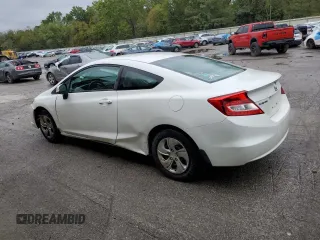 2013 Honda Civic Cpe LX with VIN 2HGFG3B53DH532958, listed as a Copart auction lot 73807914 with 111,216 mi miles and Salvage Title. Bid and sale history available at carsss.com. Image 2.