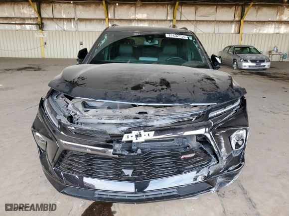 2023 Chevrolet Blazer RS with VIN 3GNKBERS1PS100641, listed as a Copart auction lot 87432734 with 32,217 mi miles and Salvage Title. Bid and sale history available at carsss.com. Image 5.