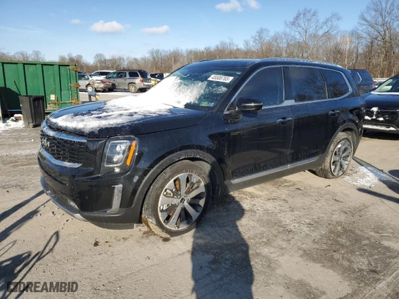 2022 Kia Telluride SX with VIN 5XYP5DHC8NG270570, listed as a Copart auction lot 45508765 with 15,516 mi miles and Clean Title. Bid and sale history available at carsss.com. Image 1.