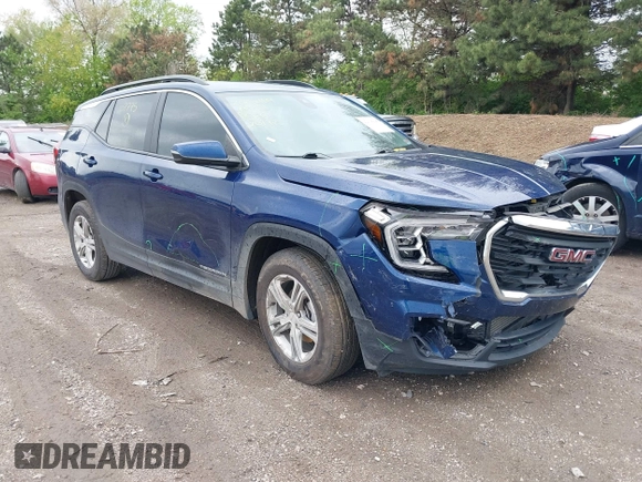 2022 GMC Terrain SLE z VIN 3GKALMEVXNL207775, wystawiony jako IAAI lot #42135647 z przebiegiem 52 288 mil mil oraz . Historia ofert i sprzedaży dostępna na DreamBid. Obrazek 1.