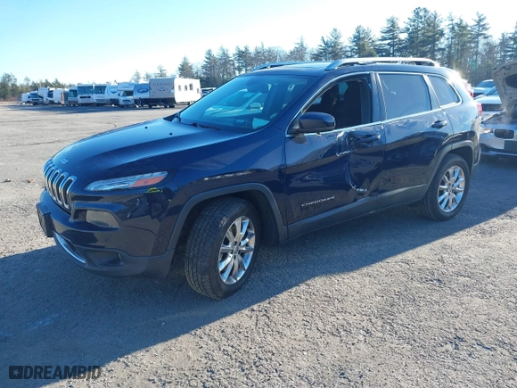 2015 Jeep Cherokee Limited with VIN 1C4PJMDS6FW674657, listed as a IAAI auction lot 41070436 with 103,814 mi miles. Bid and sale history available at carsss.com. Image 17.