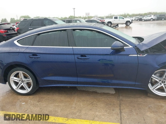 2022 Audi A5 Sportback S line Premium with VIN WAUDACF52NA023698, listed as a IAAI auction lot 41874459 with 45,967 mi miles. Bid and sale history available at carsss.com. Image 13.