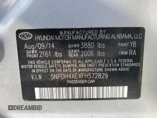 2015 Hyundai Elantra SE с VIN 5NPDH4AEXFH572829, выставлен на аукционе Copart как лот 54876855 с пробегом 151 475 миль миль и Списание • Salvage title. История ставок и продаж доступна на DreamBid. Изображение 12.