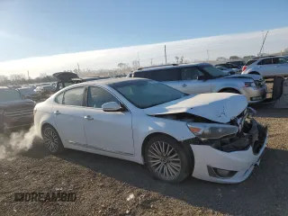 2014 Kia Cadenza Premium with VIN KNALN4D79E5129441, listed as a Copart auction lot 81948204 with 153,226 mi miles and Salvage Title. Bid and sale history available at carsss.com. Image 4.