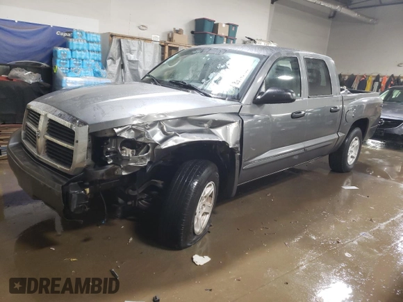 2005 Dodge Dakota SLT with VIN 1D7HE48K45S326208, listed as a Copart auction lot 89149135 with 227,301 mi miles and Salvage Title. Bid and sale history available at DreamBid. Image 1.