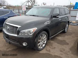 2011 Infiniti QX56 7-passenger with VIN JN8AZ2NE5B9005210, listed as a IAAI auction lot 41485497 with NaN miles. Bid and sale history available at carsss.com. Image 18.