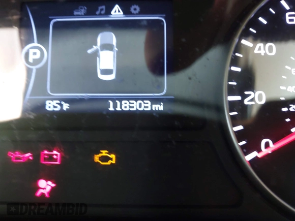 2018 Kia Optima LX with VIN 5XXGT4L36JG185545, listed as a IAAI auction lot 42434301 with 118,303 mi miles and . Bid and sale history available at DreamBid. Image 15.