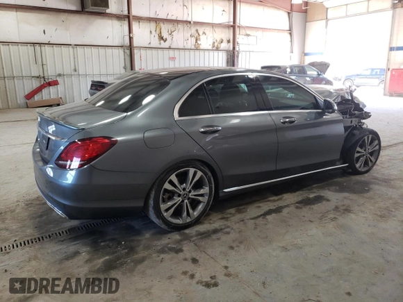 2019 Mercedes-Benz C 300 with VIN 55SWF8DB3KU321116, listed as a Copart auction lot 46750885 with 93,488 mi miles and Salvage Title. Bid and sale history available at DreamBid. Image 3.