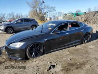 2015 Tesla Model S 85D with VIN 5YJSA1H28FF091658, listed as a Copart auction lot 50705475 with 149,181 mi miles and Clean Title. Bid and sale history available at carsss.com. Image 1.