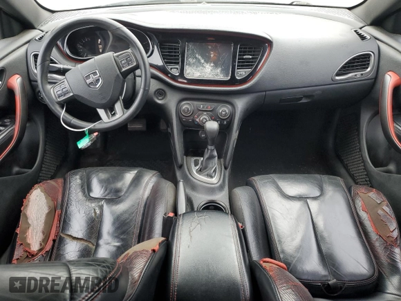 2013 Dodge Dart GT with VIN 1C3CDFCB9DD100134, listed as a Copart auction lot 45746885 with 158,268 mi miles and Salvage title. Bid and sale history available at DreamBid. Image 8.