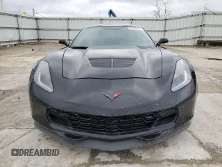 2019 Chevrolet Corvette Z06 2LZ with VIN 1G1YS2D68K5605471, listed as a Copart auction lot 84206164 with 87,844 mi miles and Salvage Title. Bid and sale history available at carsss.com. Image 5.