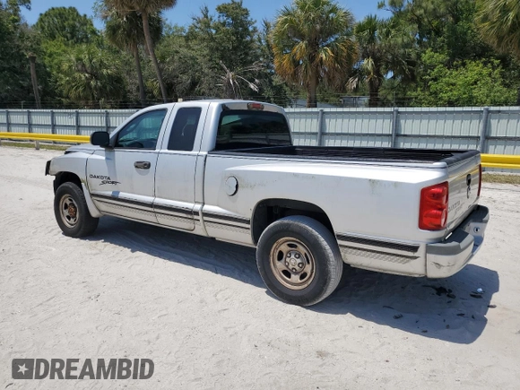 2006 Dodge Dakota ST with VIN 1D7HE22K86S505303, listed as a Copart auction lot 54970385 with 170,295 mi miles and Salvage Title. Bid and sale history available at DreamBid. Image 2.