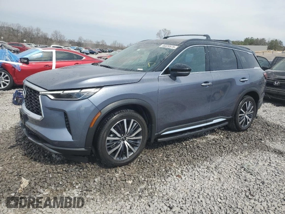 2023 Infiniti QX60 Autograph z VIN 5N1DL1HU3PC360213, wystawiony jako Copart lot #46920575 z przebiegiem 7 432 mil mil oraz Szkoda całkowita • Salvage title. Historia ofert i sprzedaży dostępna na DreamBid. Obrazek 1.