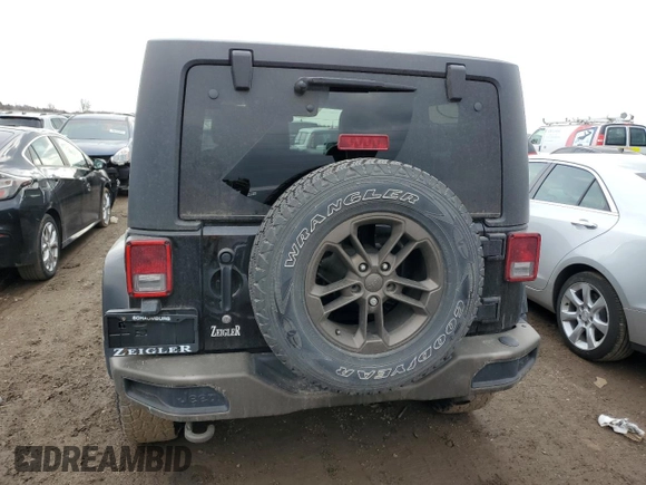 2017 Jeep Wrangler Sahara z VIN 1C4AJWBG5HL542123, wystawiony jako Copart lot #49315805 z przebiegiem 149 941 mil mil oraz Szkoda całkowita • Salvage title. Historia ofert i sprzedaży dostępna na DreamBid. Obrazek 6.