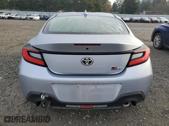 2024 Toyota 86 with VIN JF1ZNBB19R9760940, listed as a Copart auction lot 83698454 with 36 mi miles and Salvage Title. Bid and sale history available at DreamBid. Image 6.