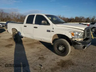 2007 Dodge Ram 2500 SLT with VIN 1D7KS28D17J595506, listed as a Copart auction lot 41822675 with 257,246 mi miles and Clean Title. Bid and sale history available at carsss.com. Image 4.
