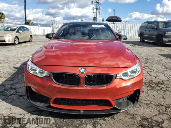 2015 BMW M4 with VIN WBS3R9C57FF708758, listed as a Copart auction lot 41101764 with 65,416 mi miles. Bid and sale history available at carsss.com. Image 5.