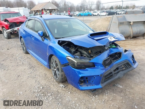 2019 Subaru WRX Premium with VIN JF1VA1B63K9806090, listed as a IAAI auction lot 41876206 with 86,498 mi miles. Bid and sale history available at carsss.com. Image 1.