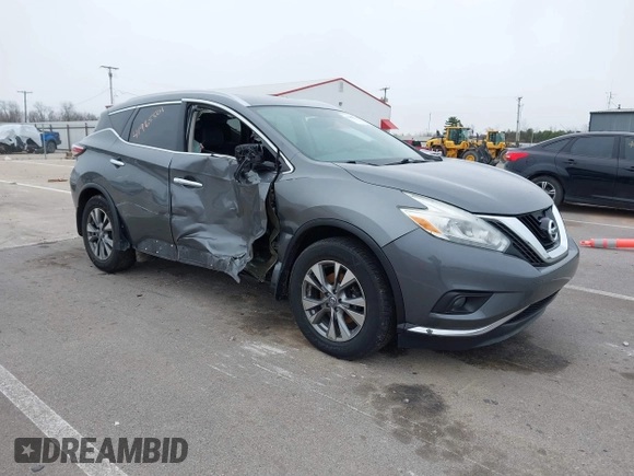 2016 Nissan Murano SL z VIN 5N1AZ2MH7GN124927, wystawiony jako IAAI lot #41965501 z przebiegiem 151 072 mil mil oraz . Historia ofert i sprzedaży dostępna na DreamBid. Obrazek 1.