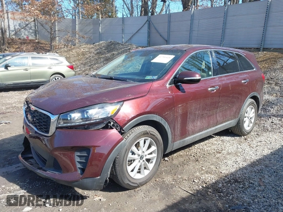 2019 Kia Sorento L with VIN 5XYPG4A32KG447551, listed as a IAAI auction lot 41751426 with 46,045 mi miles. Bid and sale history available at carsss.com. Image 18.