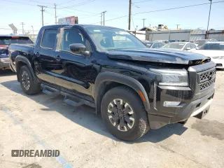 2024 Nissan Frontier SV with VIN 1N6ED1EJ4RN650125, listed as a Copart auction lot 65369825 with 14,282 mi miles and Salvage title. Bid and sale history available at DreamBid. Image 4.