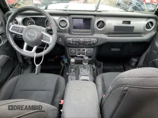 2021 Jeep Wrangler Unlimited Sahara High Altitude with VIN 1C4HJXEG3MW614509, listed as a Copart auction lot 80878533 with 45,660 mi miles and Clean title. Bid and sale history available at DreamBid. Image 8.