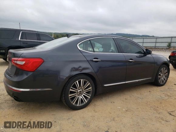 2015 Kia Cadenza Premium with VIN KNALN4D75F5181683, listed as a Copart auction lot 72346994 with 184,455 mi miles and Salvage Title. Bid and sale history available at carsss.com. Image 3.