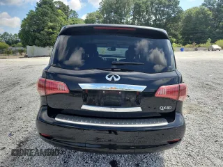2014 Infiniti QX80 with VIN JN8AZ2NF0E9554617, listed as a Copart auction lot 61497525 with 209,942 mi miles and Salvage title. Bid and sale history available at DreamBid. Image 6.