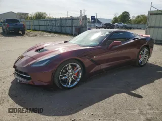 2016 Chevrolet Corvette Z51 3LT with VIN 1G1YM2D77G5109197, listed as a Copart auction lot 72709064 with 35,410 mi miles and Salvage Title. Bid and sale history available at carsss.com. Image 1.