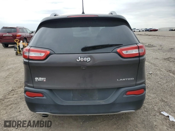 2017 Jeep Cherokee Limited with VIN 1C4PJLDB9HD237597, listed as a Copart auction lot 53053055 with 133,471 mi miles and Clean Title. Bid and sale history available at carsss.com. Image 6.