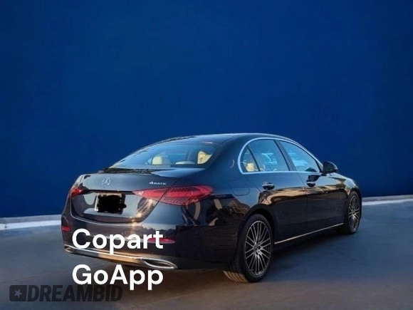 2022 Mercedes-Benz C 300 with VIN W1KAF4HB8NR047902, listed as a Copart auction lot 47275375 with 57,538 mi miles and Clean Title. Bid and sale history available at DreamBid. Image 4.