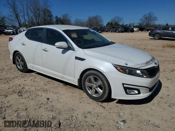 2014 Kia Optima LX with VIN 5XXGM4A74EG302158, listed as a Copart auction lot 46492685 with 147,302 mi miles and Salvage Title. Bid and sale history available at carsss.com. Image 4.