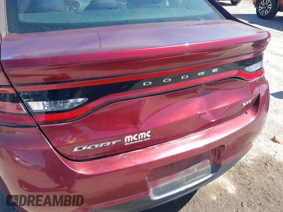 2015 Dodge Dart SXT z VIN 1C3CDFBB1FD374304, wystawiony jako IAAI lot #41781595 z przebiegiem 165 514 mil mil oraz . Historia ofert i sprzedaży dostępna na DreamBid. Obrazek 6.