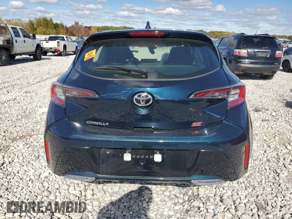 2021 Toyota Corolla Hatchback SE with VIN JTND4MBE9M3139341, listed as a Copart auction lot 74247674 with 0 mi miles and Salvage Title. Bid and sale history available at carsss.com. Image 6.