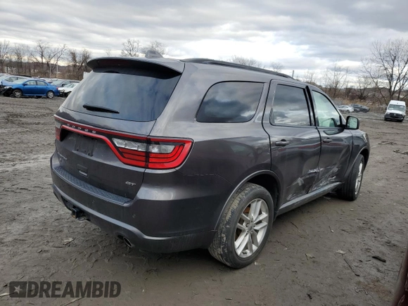 2021 Dodge Durango GT Plus with VIN 1C4RDJDG7MC837342, listed as a Copart auction lot 63235535 with 33,971 mi miles and Non repairable. Bid and sale history available at DreamBid. Image 3.