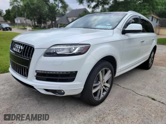2014 Audi Q7 3.0T Premium Plus with VIN WA1LGAFEXED013107, listed as a Copart auction lot 54091815 with 138,867 mi miles and Clean Title. Bid and sale history available at carsss.com. Image 2.
