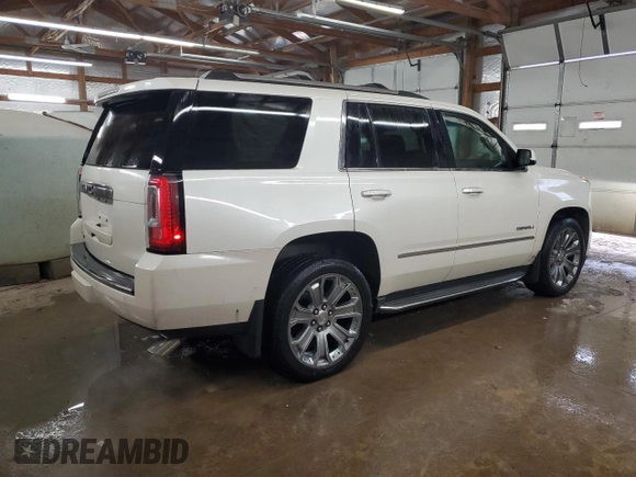 2015 GMC Yukon Denali with VIN 1GKS2CKJ1FR564002, listed as a Copart auction lot 45494045 with 108,310 mi miles and Salvage Title. Bid and sale history available at carsss.com. Image 3.